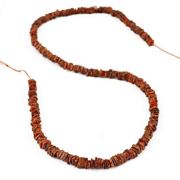 gemsmore:Amaizng Natural Hessonite Garnet Drilled Beads Strand