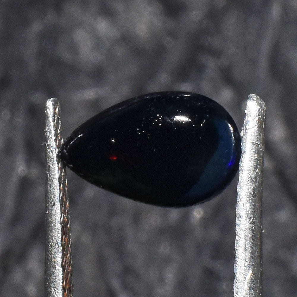 gemsmore:Amazing 1 Cts  Genuine Black Ethiopian Opal Gem