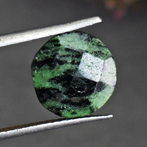 gemsmore:Amazing 4 Cts Genuine Ruby Zoisite Faceted Gemstone