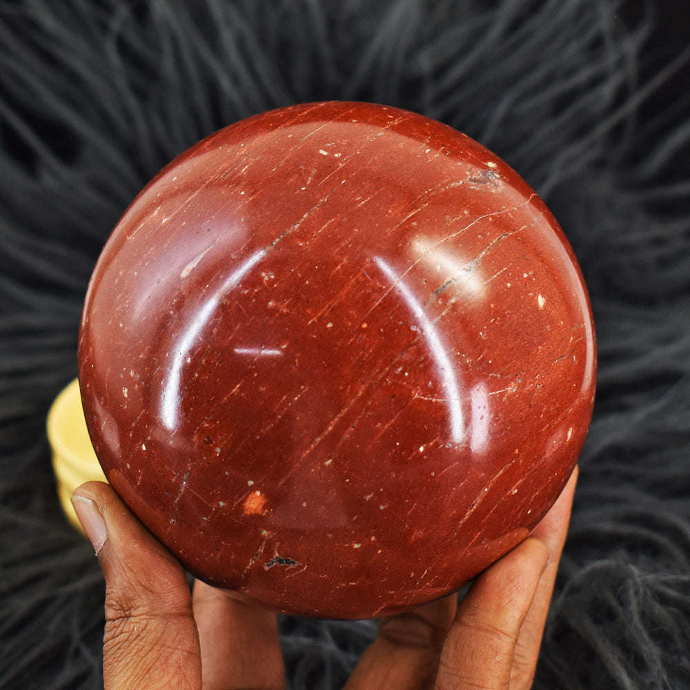 gemsmore:Amazing 7980.00 Cts Red Jasper Carved Crystal Healing Sphere - Huge Size
