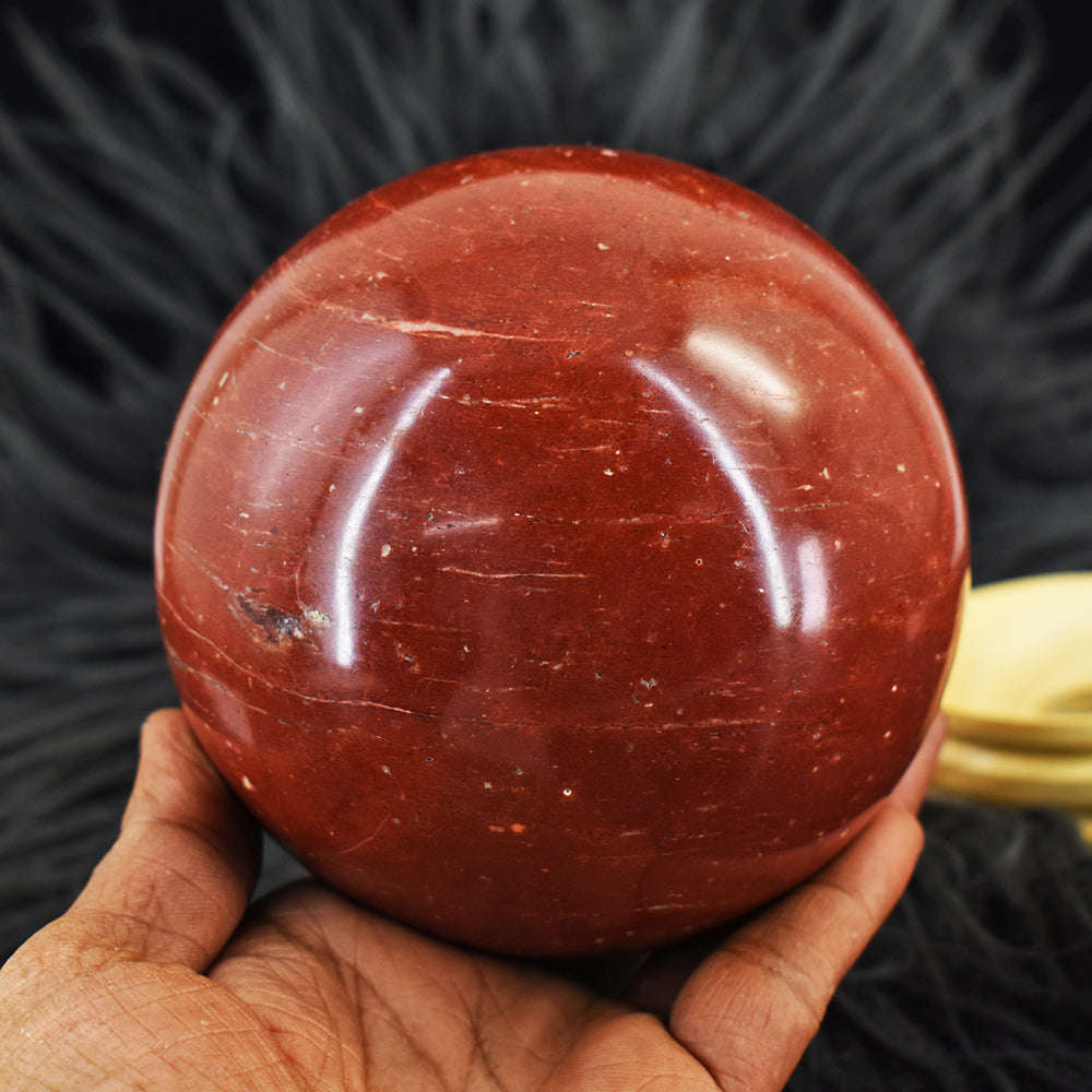 gemsmore:Amazing 7980.00 Cts Red Jasper Carved Crystal Healing Sphere - Huge Size