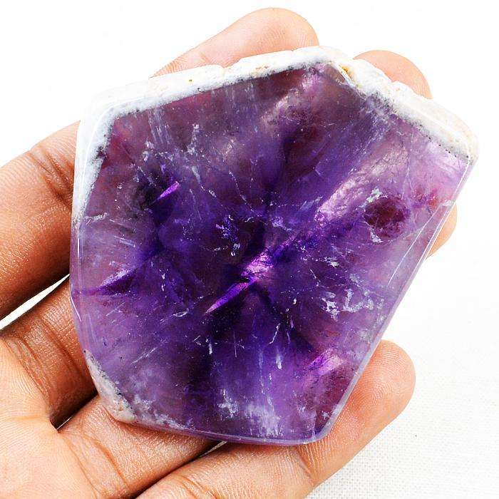 gemsmore:Amazing Amethyst Chiastolite Untreated Loose Gemstone