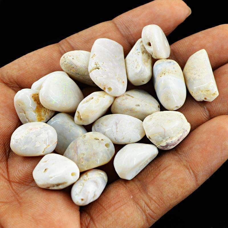 gemsmore:Amazing Australian Opal Beads Lot Natural Drilled