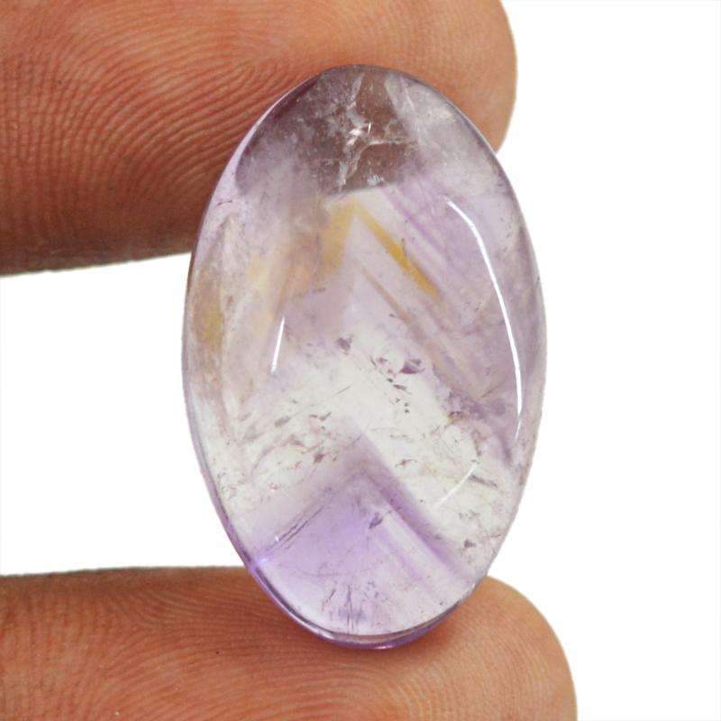gemsmore:Amazing Bi-Color Amethyst Natural Oval Shape Loose Gemstone