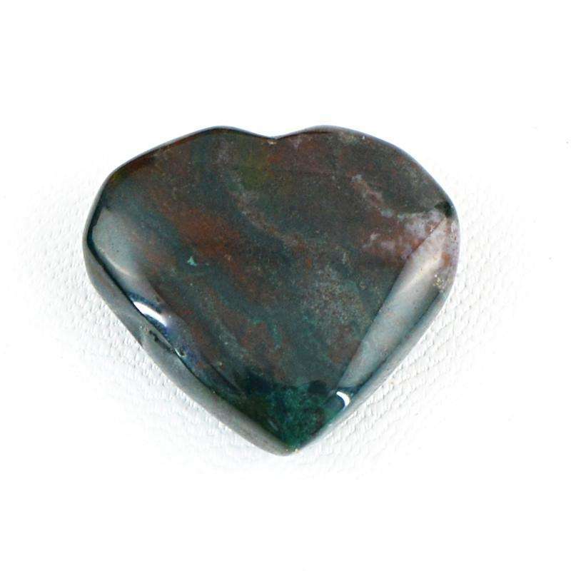 gemsmore:Amazing Blood Green jasper Gemstone Natural Heart Shape