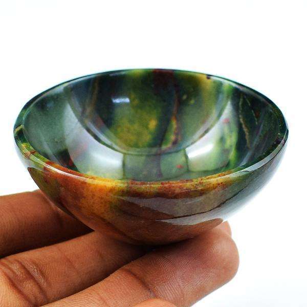 gemsmore:Amazing Bloodstone Carved Bowl Gemstone
