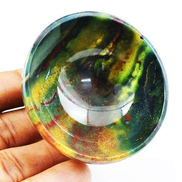 gemsmore:Amazing Bloodstone Carved Bowl Gemstone