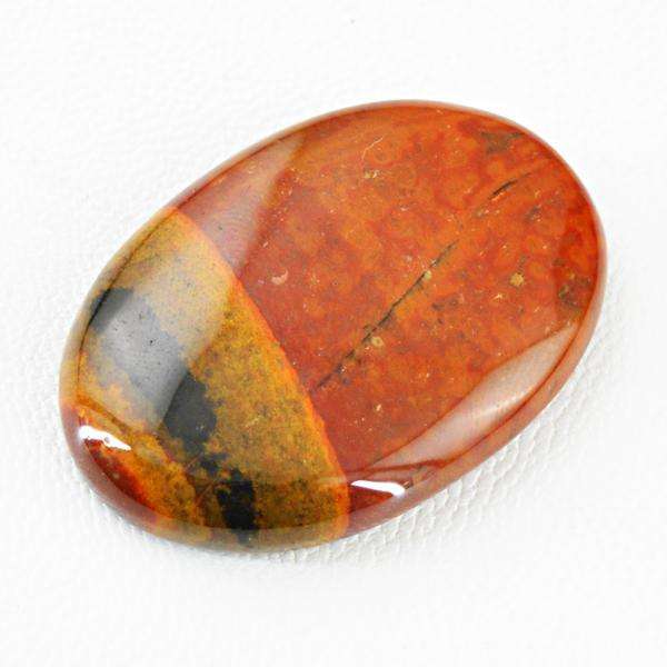 gemsmore:Amazing Bloodstone Oval Shape Untreated Loose Gemstone