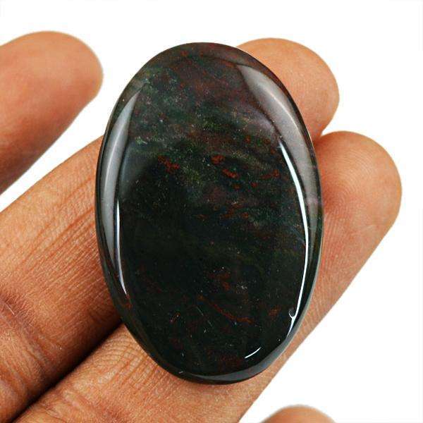 gemsmore:Amazing Bloodstone Oval Shape Untreated Loose Gemstone