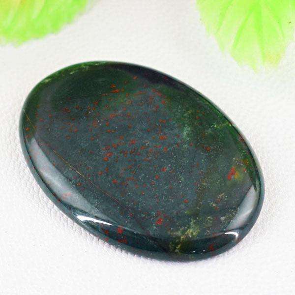 gemsmore:Amazing Bloodstone Oval Shape Untreated Loose Gemstone