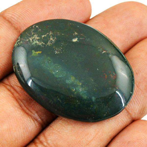 gemsmore:Amazing Bloodstone Oval Shape Untreated Loose Gemstone