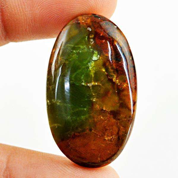 gemsmore:Amazing Bloodstone Oval Shape Untreated Loose Gemstone