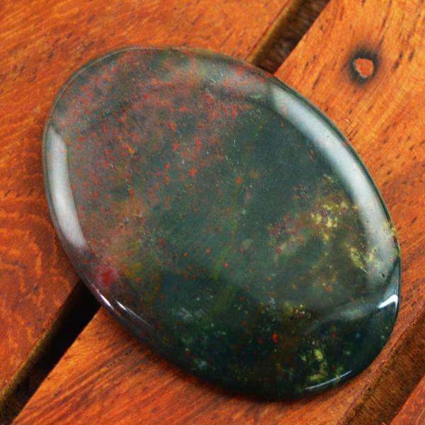 gemsmore:Amazing Bloodstone Oval Shape Untreated Loose Gemstone