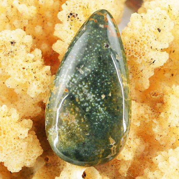 gemsmore:Amazing Bloodstone Pear Shape Untreated Loose Gemstone