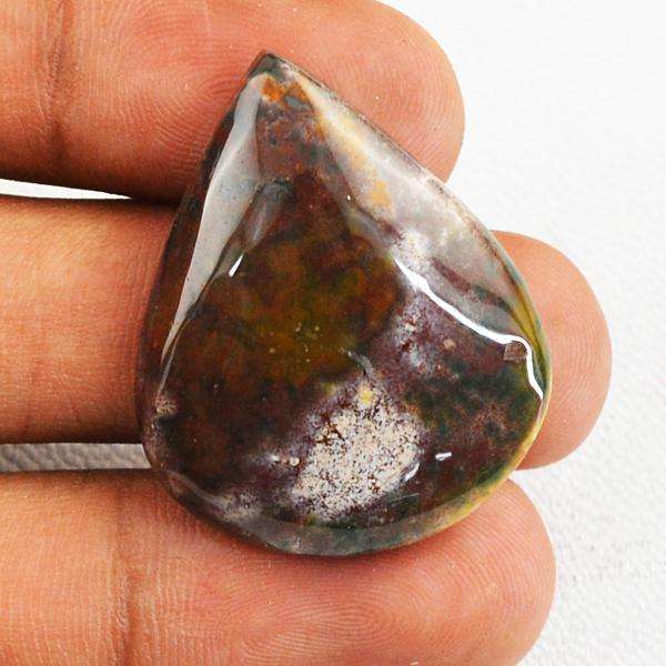 gemsmore:Amazing Bloodstone Pear Shape Untreated Loose Gemstone