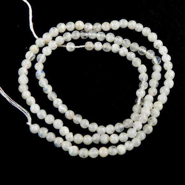 gemsmore:Amazing Blue Flash Moonstone Drilled Beads Strand