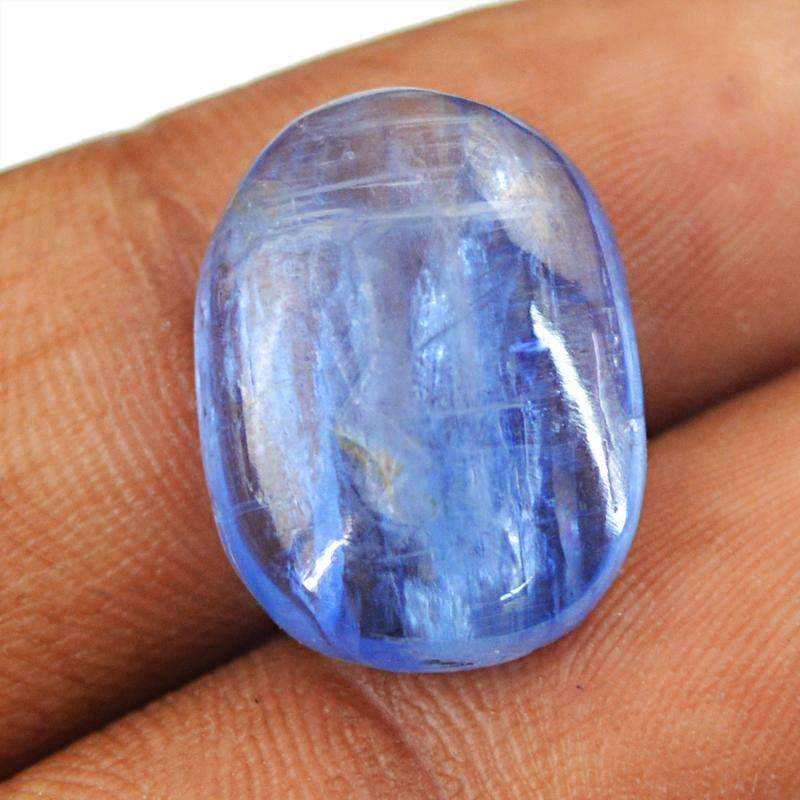 gemsmore:Amazing Blue Kynite Gemstone Natural Oval Shape