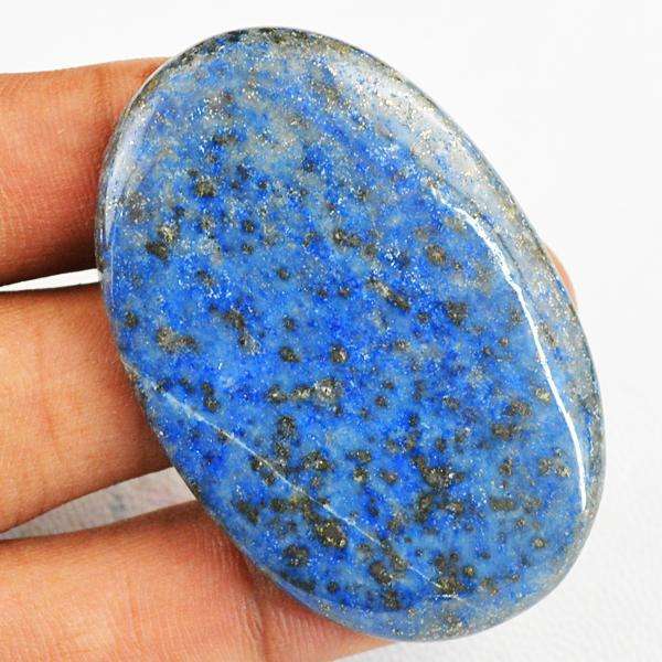 gemsmore:Amazing Blue Lapis Lazuli Oval Shape Untreated Loose Gemstone