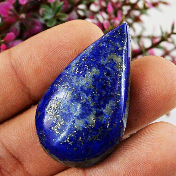 gemsmore:Amazing Blue Lapis Lazuli Pear Shape Untreated Loose Gemstone