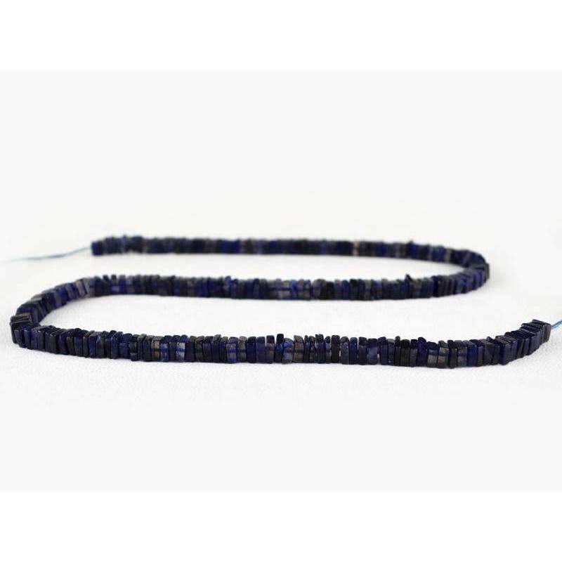 gemsmore:Amazing Blue Tanzanite Drilled Beads Strand Natural Untreated