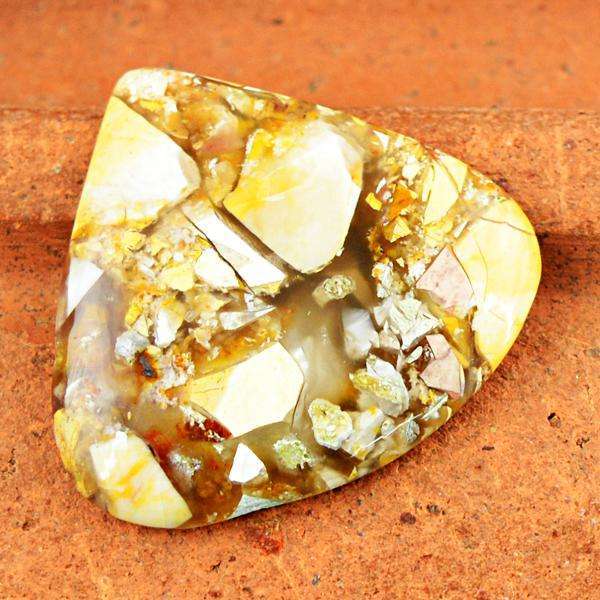 gemsmore:Amazing Brecciated Mookaite Pear Shape Untreated Loose Gemstone