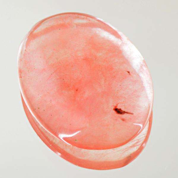 gemsmore:Amazing Cherry Quartz Oval Shape Untreated Loose Gemstone