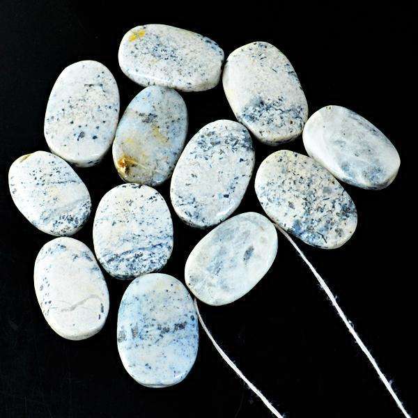 gemsmore:Amazing Dendrite Opal Oval Shape Drilled Gemstone Lot