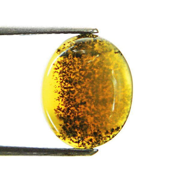 gemsmore:Amazing Dendrite Opal Oval Shape Untreated Loose Gemstone