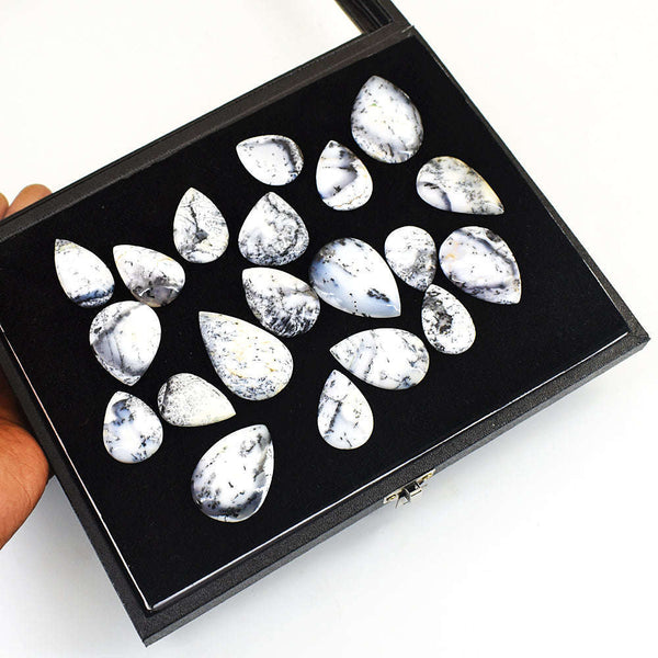 gemsmore:Amazing Dendrite Opal Untreated Gemstone Cabochon Lot