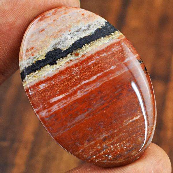 gemsmore:Amazing Desert Jasper Oval Shape Untreated Loose Gemstone