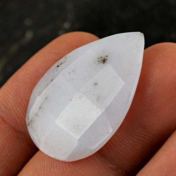 gemsmore:Amazing Faceted Pink Australian Opal Pear Shape Loose Gemstone