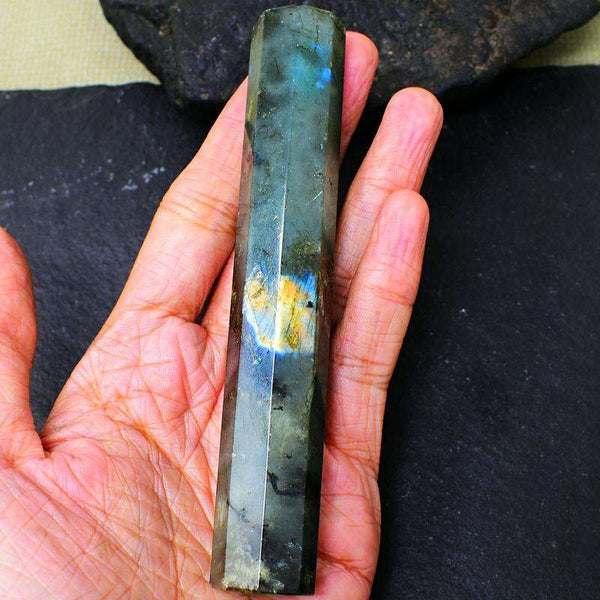 gemsmore:Amazing Flash Labradorite Healing Wand