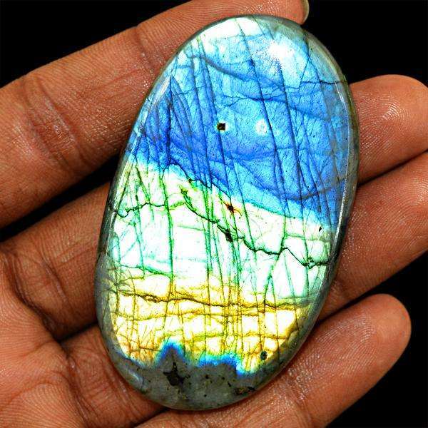 gemsmore:Amazing Flash Oval Shape Labradorite Loose Gemstone