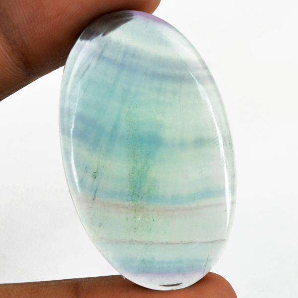 gemsmore:Amazing Fluorite Oval Shape Untreated Loose Gemstone