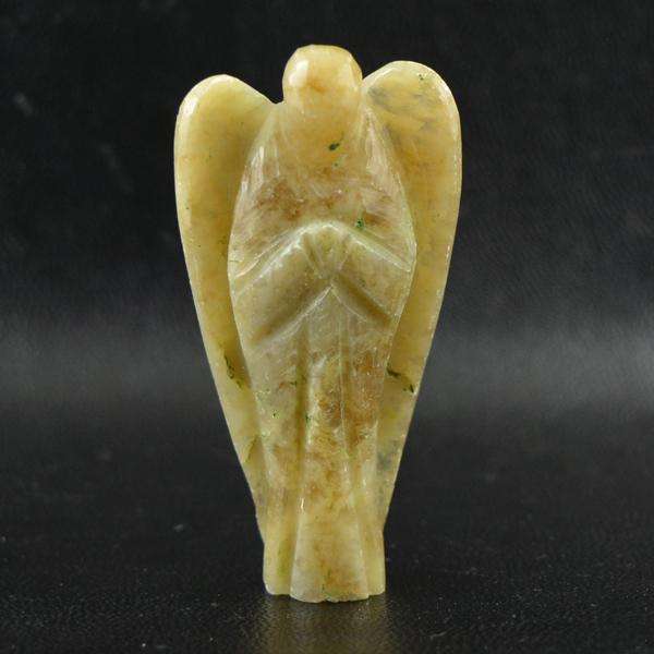 gemsmore:Amazing Genuine Aventurine Carved Healing Angel Gemstone