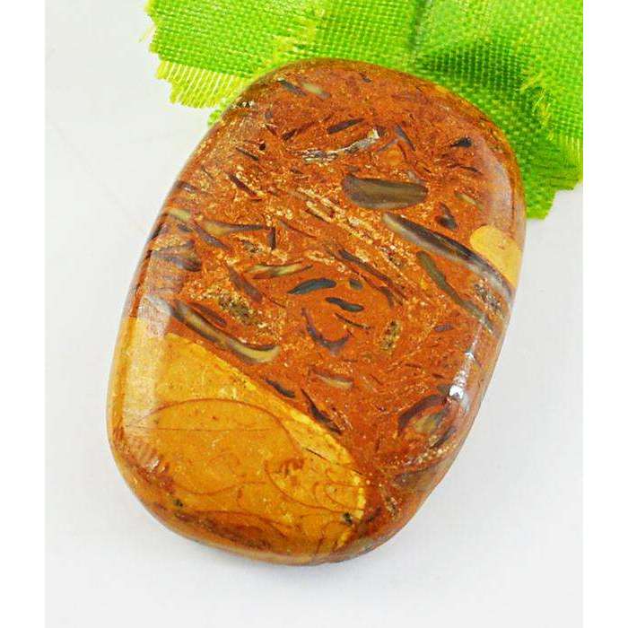 gemsmore:Amazing Genuine Golden Art Jasper Untreated Loose Gemstone