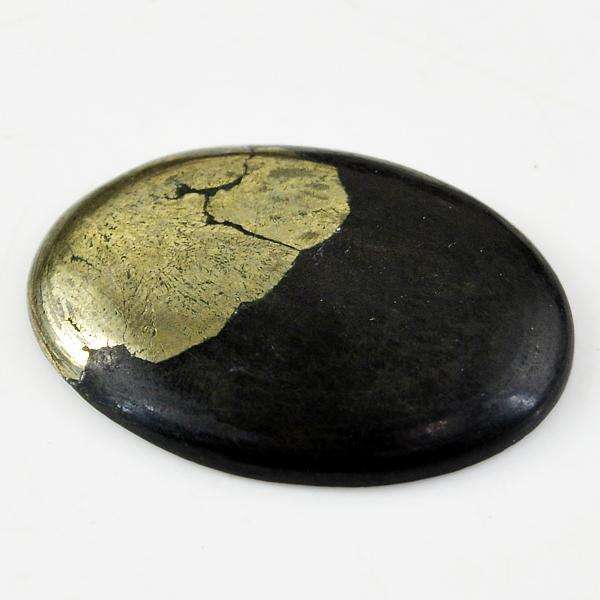 gemsmore:Amazing Genuine Golden Pyrite Oval Shape Untreated Loose Gemstone