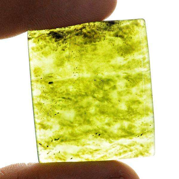 gemsmore:Amazing Genuine Green Jade Untreated Loose Gemstone