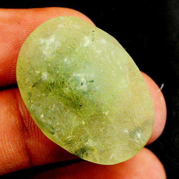 gemsmore:Amazing Genuine Green Phrenite Druzy Untreated Loose Gemstone
