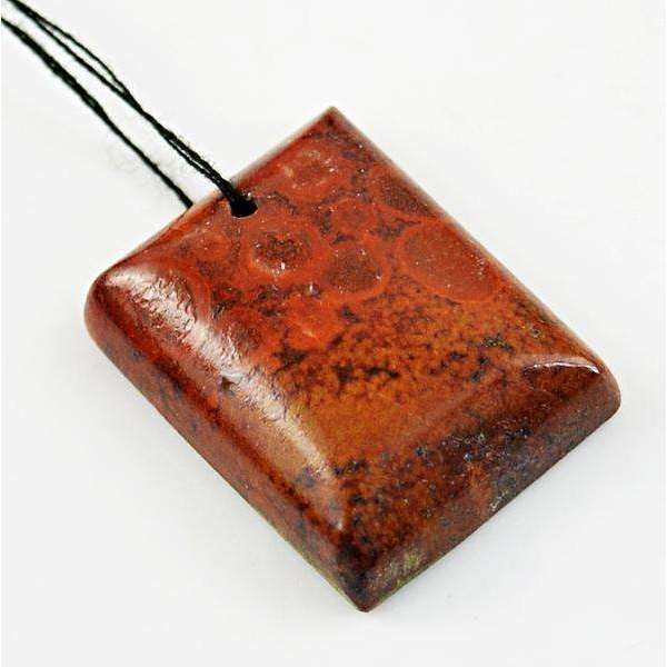 gemsmore:Amazing Genuine Ocean Jasper Drilled Gemstone