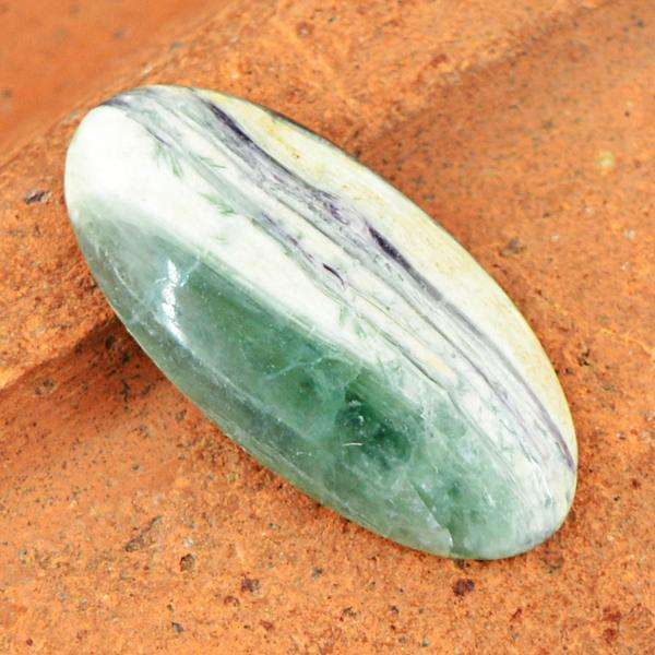 gemsmore:Amazing Genuine Oval Shape Forest Green Jasper Untreated Loose Gemstone