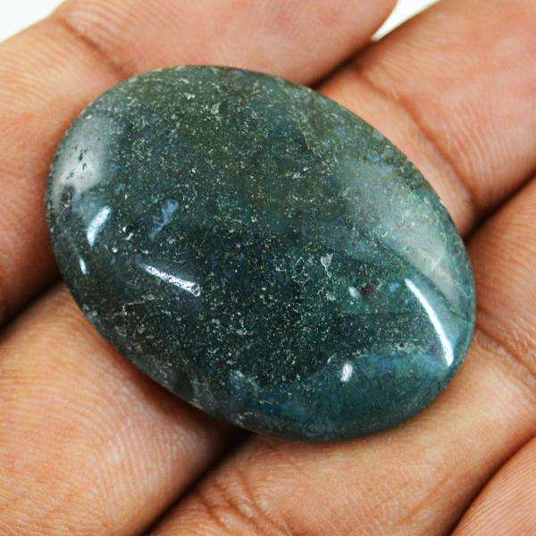 gemsmore:Amazing Genuine Oval Shape Forest Green Jasper Untreated Loose Gemstone