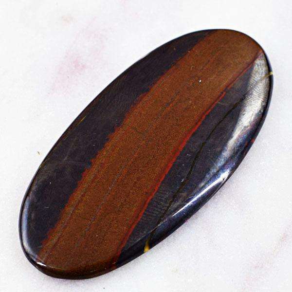 gemsmore:Amazing Genuine Oval Shape Iron Tiger Eye Loose Gemstone