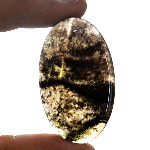 gemsmore:Amazing Genuine Oval shape Moss Agate Loose Gemstone