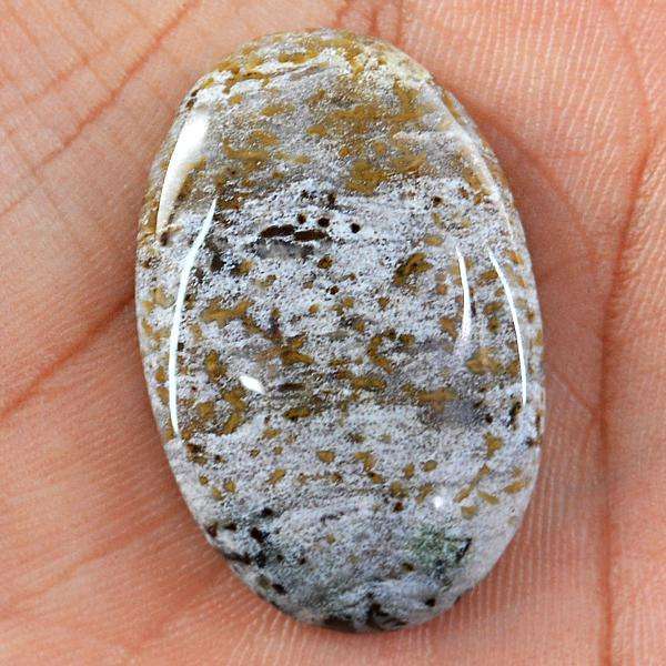 gemsmore:Amazing Genuine Oval Shape Ocean Jasper Untreated Loose Gemstone