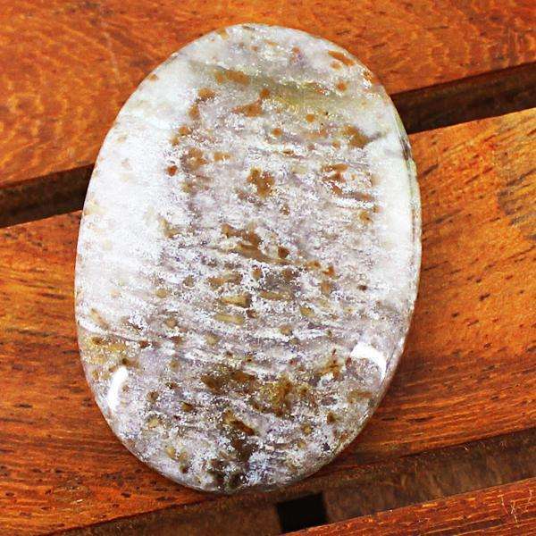 gemsmore:Amazing Genuine Oval Shape Ocean Jasper Untreated Loose Gemstone