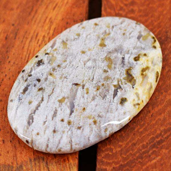 gemsmore:Amazing Genuine Oval Shape Ocean Jasper Untreated Loose Gemstone