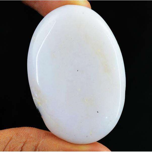 gemsmore:Amazing Genuine Oval Shape Pink Australian Opal Loose Gemstone