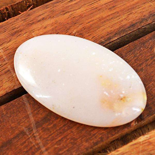 gemsmore:Amazing Genuine Oval Shape Pink Australian Opal Loose Gemstone