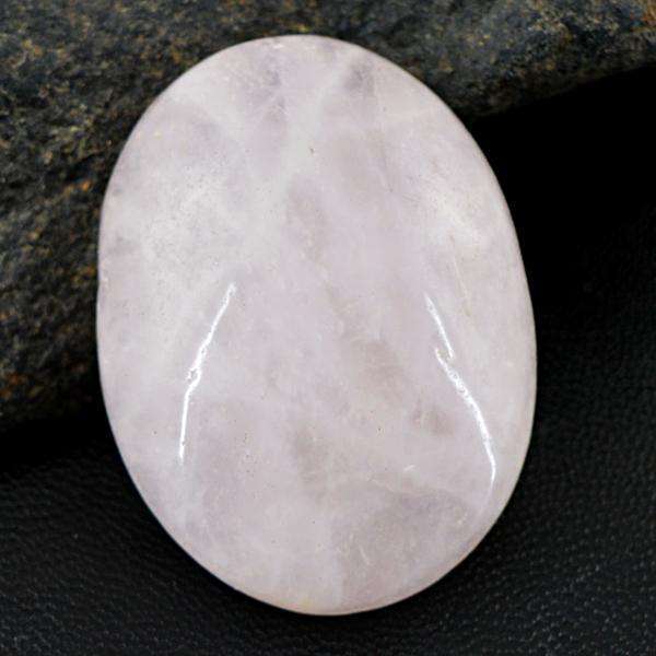 gemsmore:Amazing Genuine Oval Shape Pink Rose Quartz Loose Gemstone